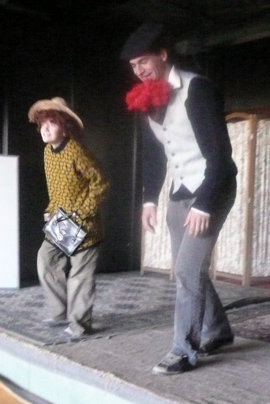 Exercice théâtre avec Domenico