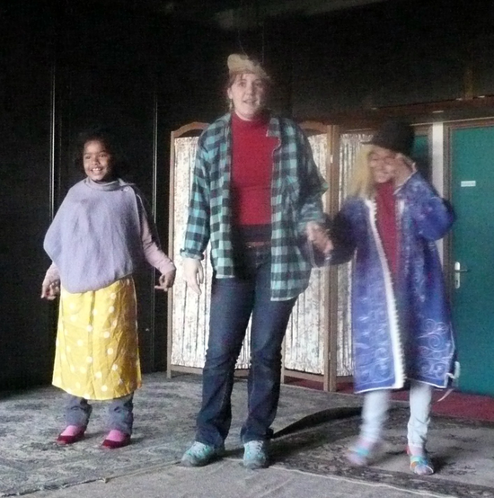 Exercice théâtre avec Domenico